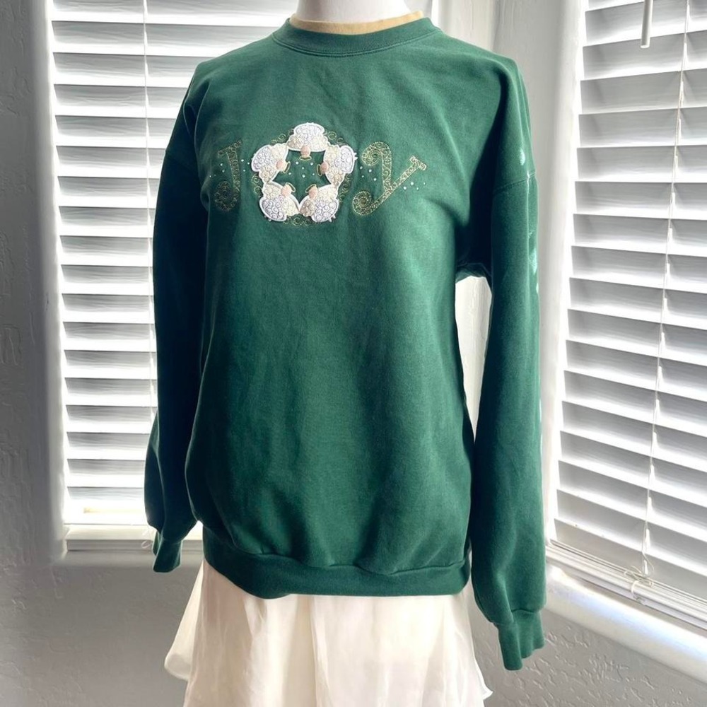 Vintage 90s Grandma Christmas‎ Winter Sweatshirt
